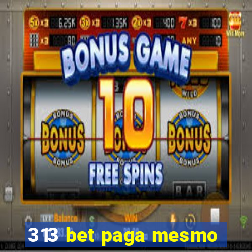 313 bet paga mesmo